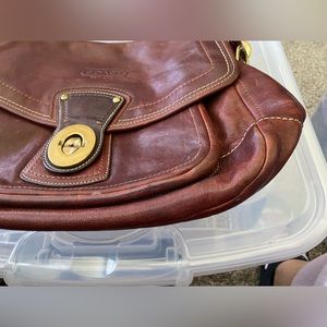 Brown coach bag